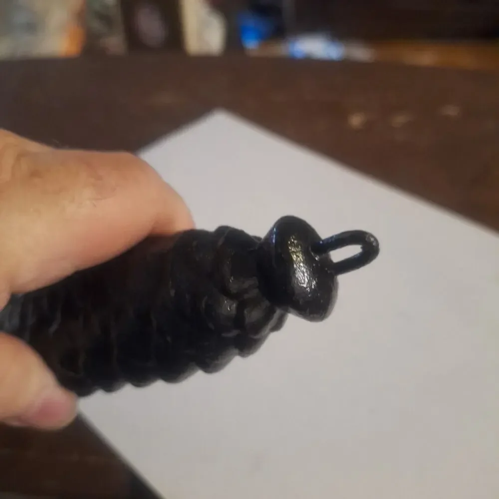 Vintage Cuckoo Clock Weight Pine Cone Shape 7 Inch Cast Iron.